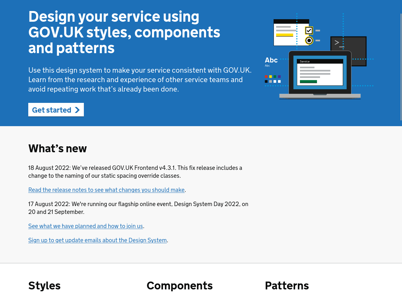 Design System Gov UK