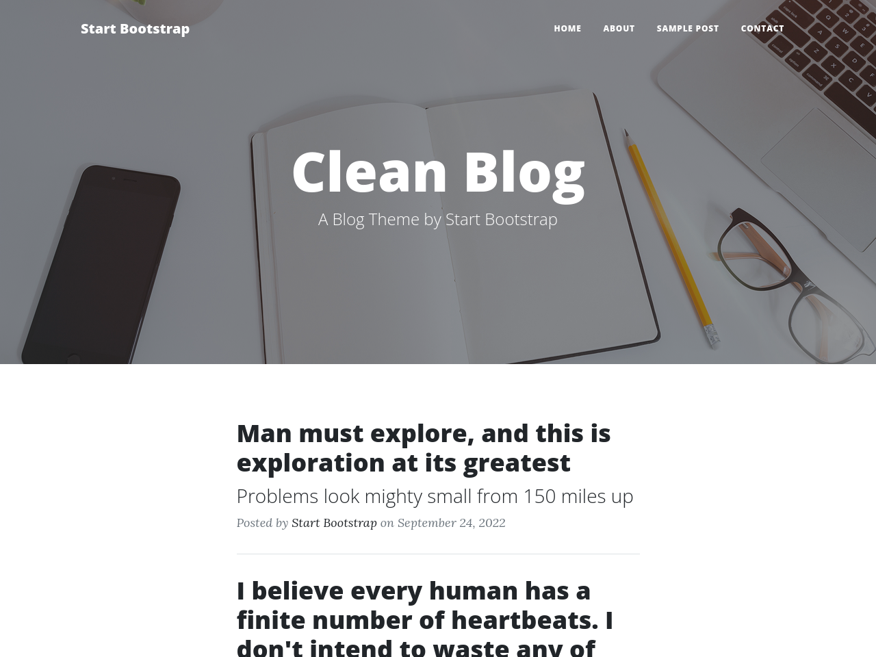 metalsmith/startbootstrap-clean-blog